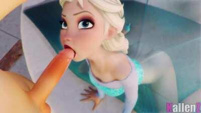Elsa sucking dick (Kallenz)