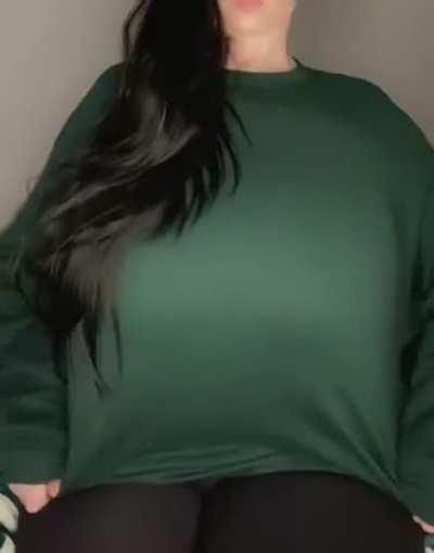 Just a girl with tits the size of her head