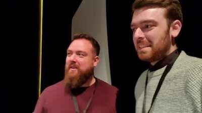 Met Jesper Kyd Today, and some other guy called 'Tobias' was tagging along... gave me the creeps