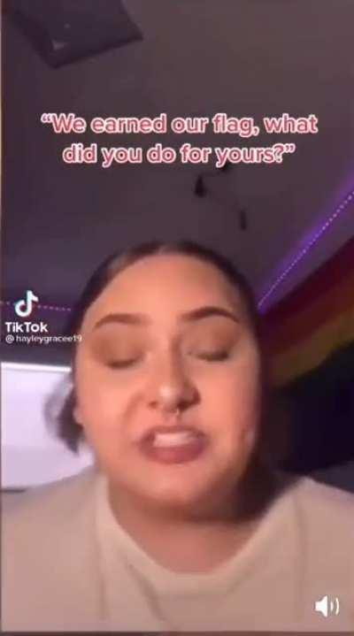 You earned your flag? HA! We fought for ours!