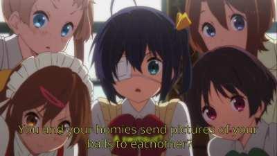 Rikka goes trough your groupchat