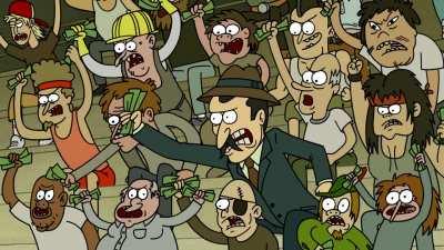 An entire regular show episode for no reason