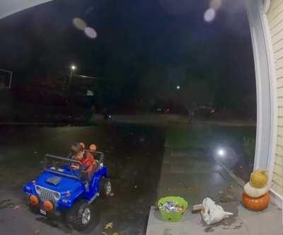 Trick or treating like a boss