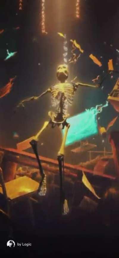 The visualizer for No Pressure from Spotify that needs to be made into a wallpaper!