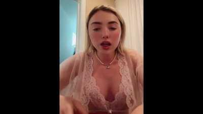 Peyton List tries out Pley Beauty Disco Dust in Starlight Lounge