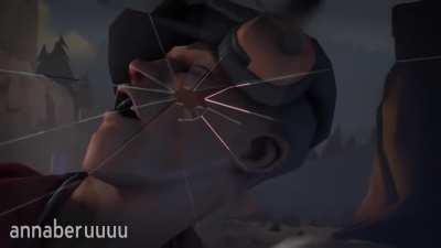 Kiryu punches a mercenary