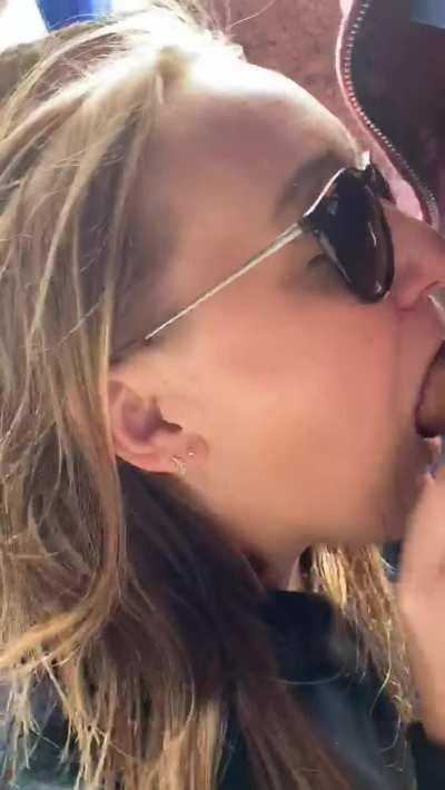 Sucking one at a popular hiking spot