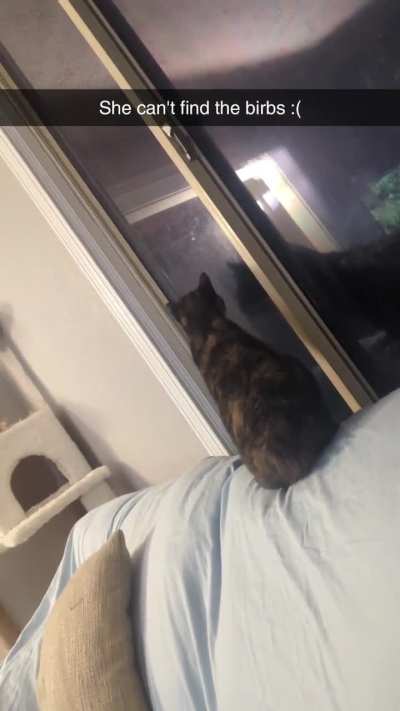 In her defense they're usually outside