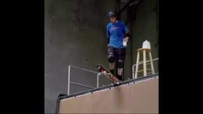 Tony hawk and a glass of milk.