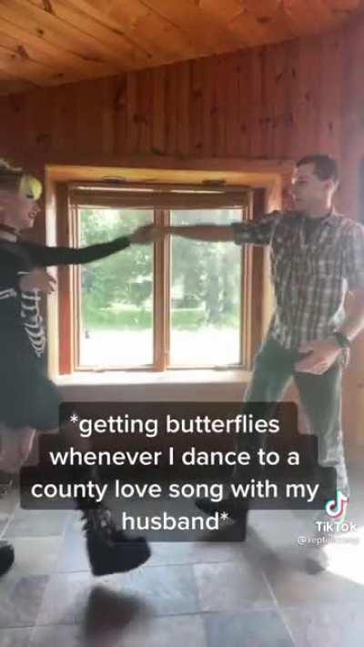 Goth Chadette likes to dance country music with her Chad Husband