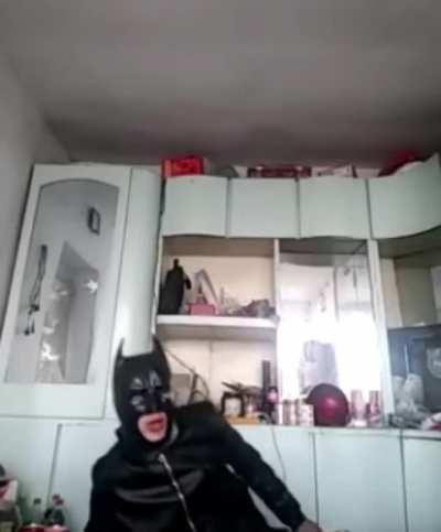 Why did Man burn himself? Is he stupid?