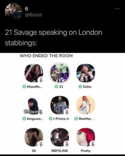 21 savage speaks on London violence