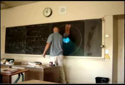 Teachers drew circles too greedily and too perfect.