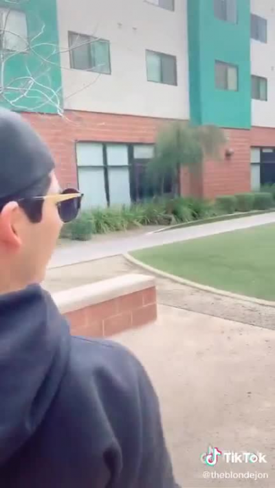 Loser breaks a random persons phone before giving him a new one as a 