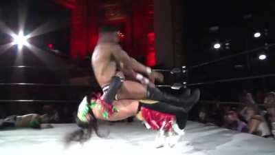 Bandido manages to lucha-fy a german suplex.