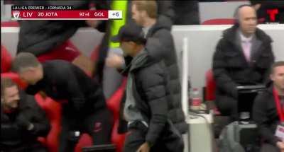 Klopp pulled his muscle during the celebration