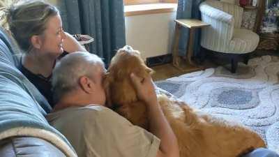 Here's Walter again, being dropped off at Grandma and Grandpa's house for a couple days.