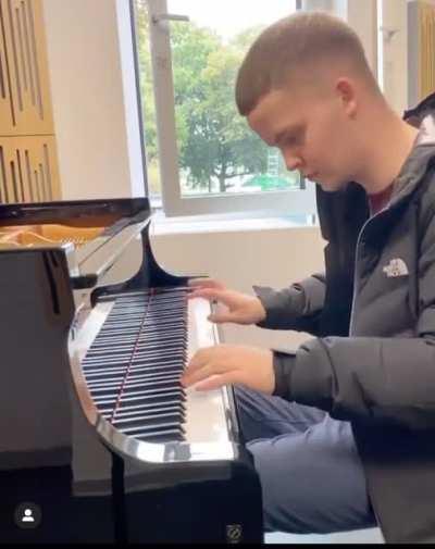 An awesome way to use a piano