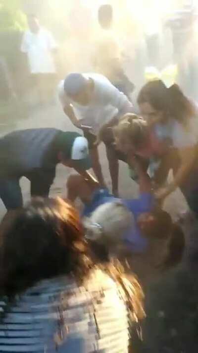 crouch in the path of a horse race