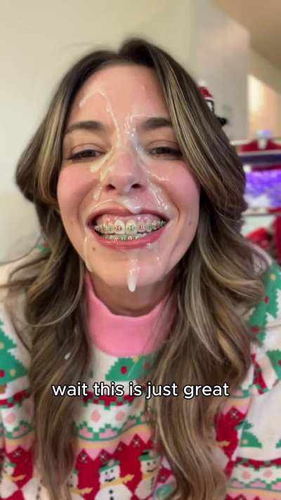 Christmas cheer, delivered straight to my face.