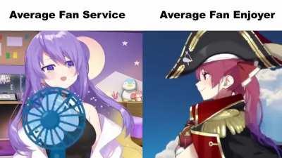 Average Fan Service vs Average Fan Enjoyer