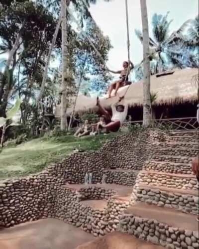 Giant swing in Bali, Indonesia