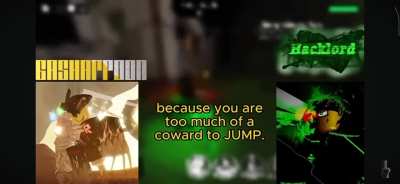 Gasharpoon tells Hacklord to F#CKING KILL HIMSELF