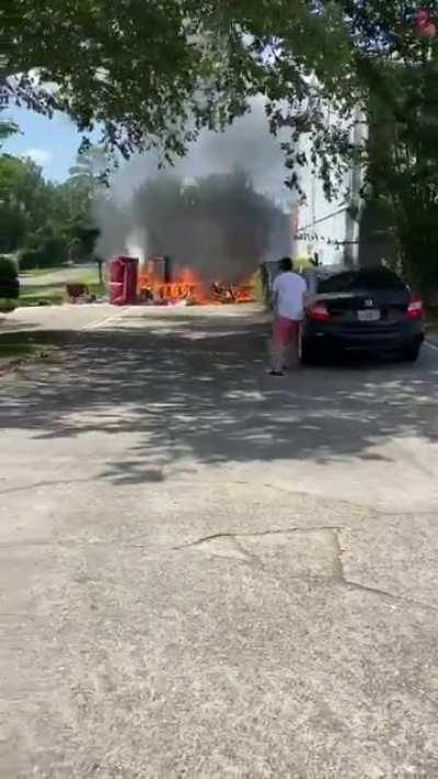 Someone ran around lighting trash on fire, the dumpster at my apartment complex was set on fire and caught one of the buildings on fire