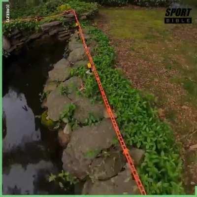 Guy hits the greatest shot of all time!