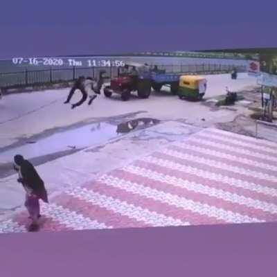 Pedestrian crossing.