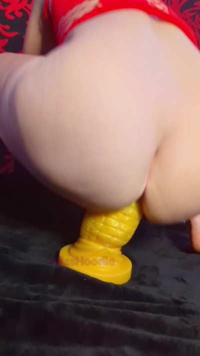 Corn cob ride GIF by misshoodie