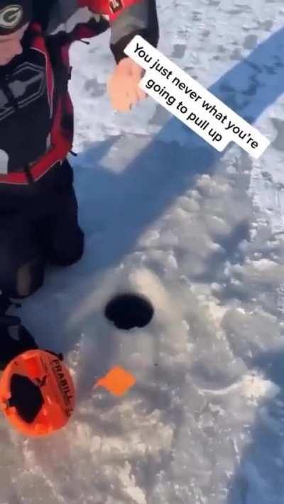 Never know when you go fishing 