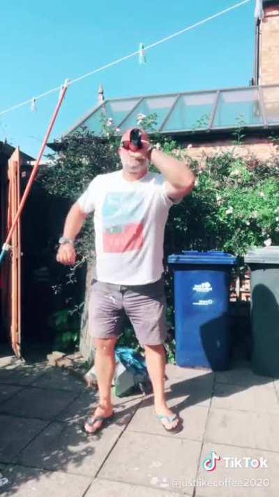 Bottle bounce challenge fail!