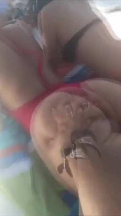 Yesjulz gets her phat ass grabbed by her friend