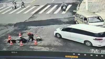 To repair the sewer.