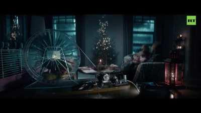 Russia Today is airing an insane clip of a freezing and starving European Christmas