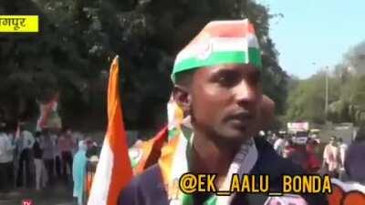Congress workers protesting Farm bills