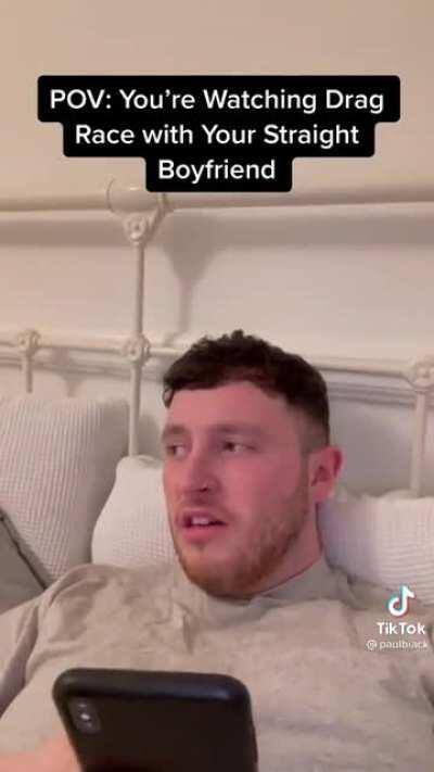 Sketch - Straight bf watching Drag Race