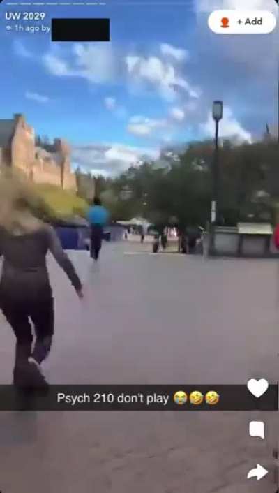 Edgelord crashes a college class and slurs students, what the expected happens.