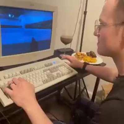 my friend nick is allowed to go on his computer :)