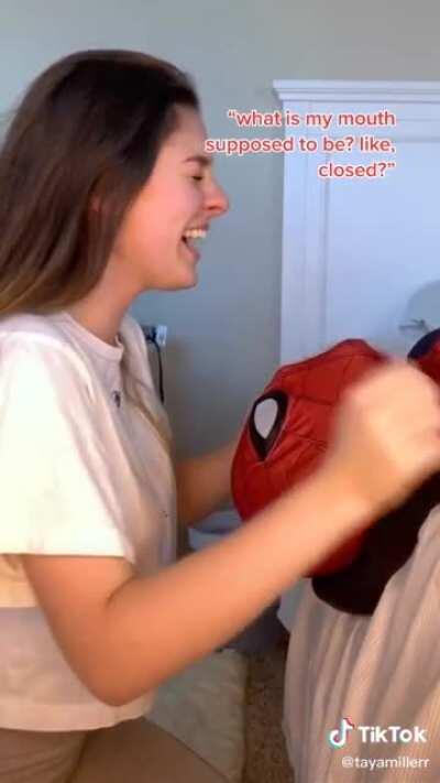 Upside down kiss bloopers