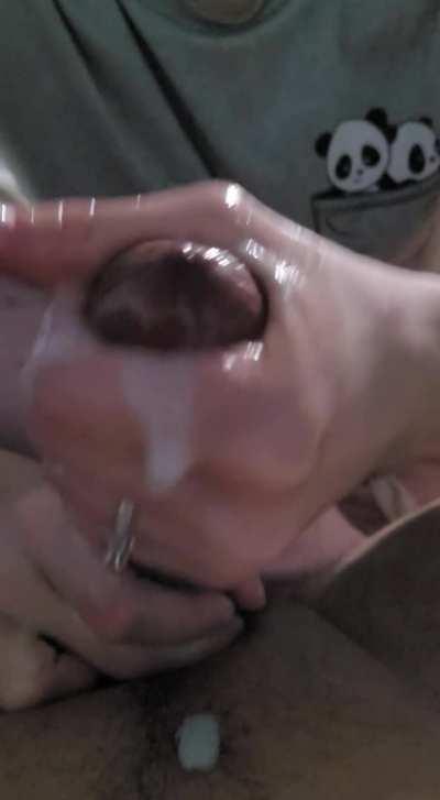 my amazing wife finishing the job and draining my cock real good