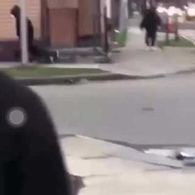 Picked him up like a suitcase n left