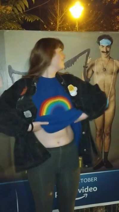 tiddy drop for Borat!!!!