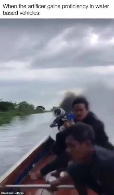 Thats how proficiency in vehicles (water) works, right?