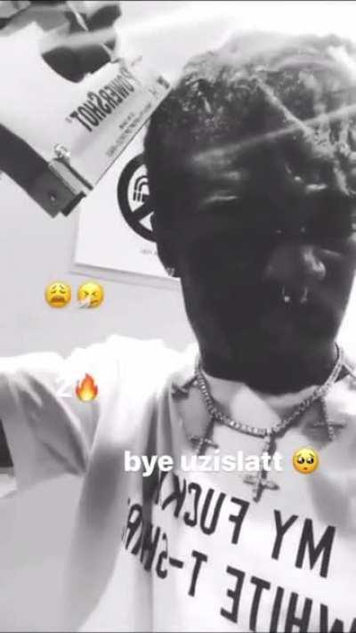 Y’all have any idea where uzi shooting him self with a staple gun came from?