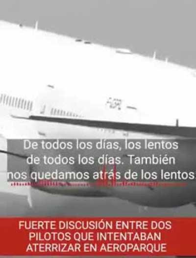 Se pelearon dos pilotos en el momento del aterrizaje: 