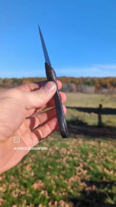 A different style of blacksmith knife