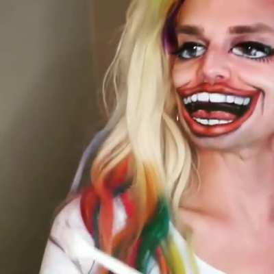 When good makeup artists get ready for Halloween