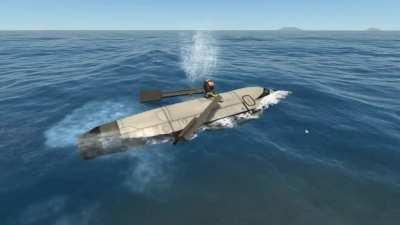 Bill got tired of waiting for a rescue and took matters into his own hands.